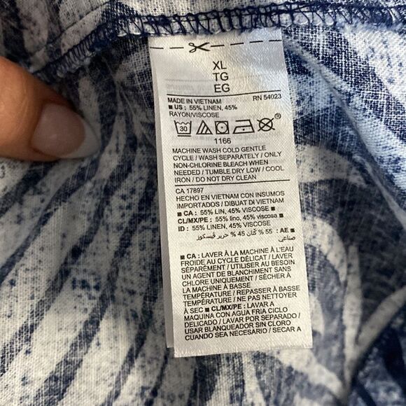 Old Navy Light Weight Open Front Linen Palms Jacket Blazer - Picture 9 of 10